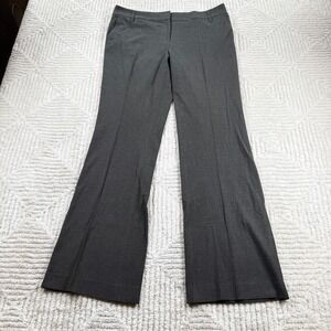 Ann Taylor Loft Dress Pants Women's 8 Gray Wide Leg Office Career Trousers Work